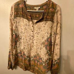 Lucky Brand Boho Top in EUC
